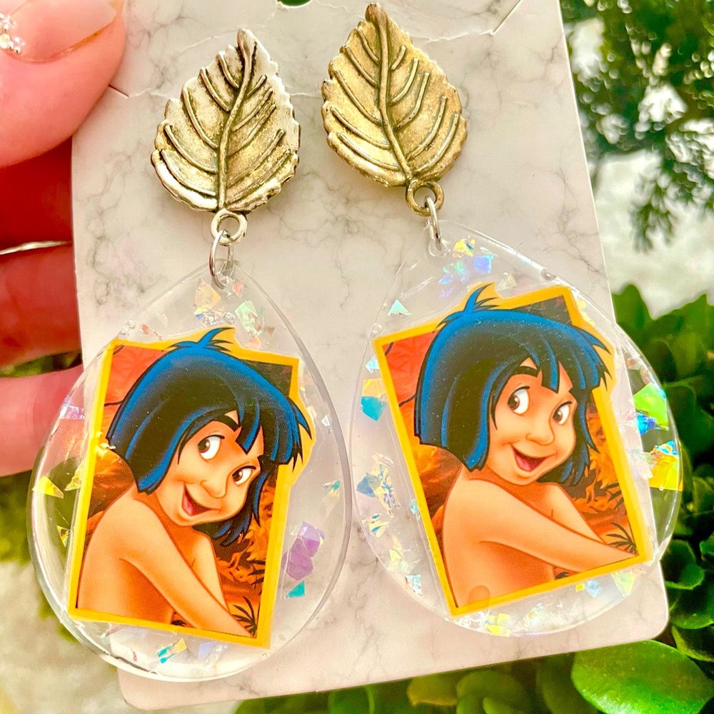 Mowgli Acrylic Dangle Earrings